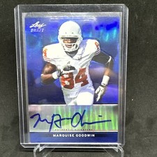 2013 Leaf #BA-MG3 BLUE Marquise Goodwin RC Auto #ed /25Texas Longhorns SP!