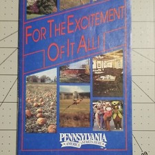Map Columbia Montour Counties Pennsylvania 1990 Tourist Brochure PA Travel Guide