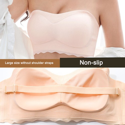 Women Bras Boob Tube Top Strapless Bra Underwire Brassiere Padded Party Clubwear - Picture 4 of 14
