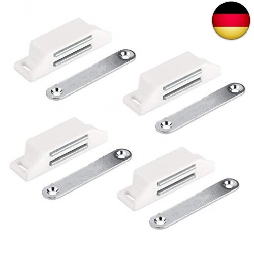 Magnetschnäpper Set - 2 Stück, 40 Kg Haltekraft | Edelstahl Magnetverschluss Für Schranktüren