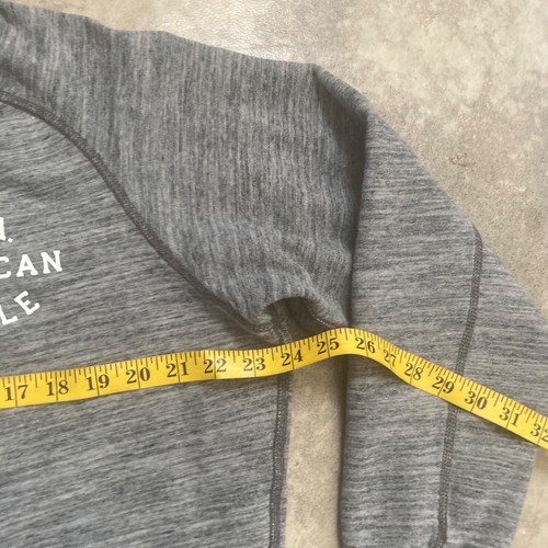 American Eagle Outfitters Sweatshirt Mens Large Gray USA Hoodie Hooded Pockets - Picture 3 of 10