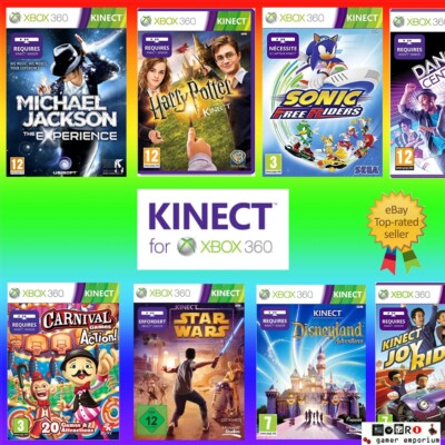 Xbox 360 Kinect Games BUNDLE Choose Dance, Sports, Harry Potter