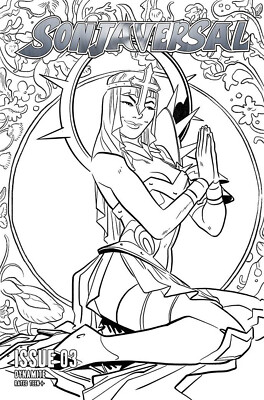 Sonjaversal #3 1:30 Incentive Erica Henderson Black & White Cover