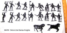 Reissue Marx 54mm 2nd series plastic knights toy soldiers