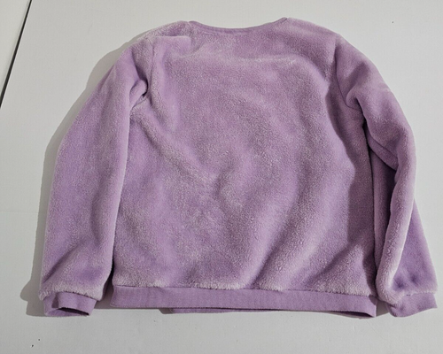 Girl’s H&M Reverse Sequin Unicorn Purple Lilac Velour Sweater Size 8-10years - Picture 8 of 8