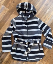 Smartwool Women's Nokoni Striped Jacket Charcoal Heather Merino Wool Medium