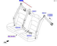 KIA NIRO MK1 Rear Right Seatbelt 89820G5300WK NEW GENUINE