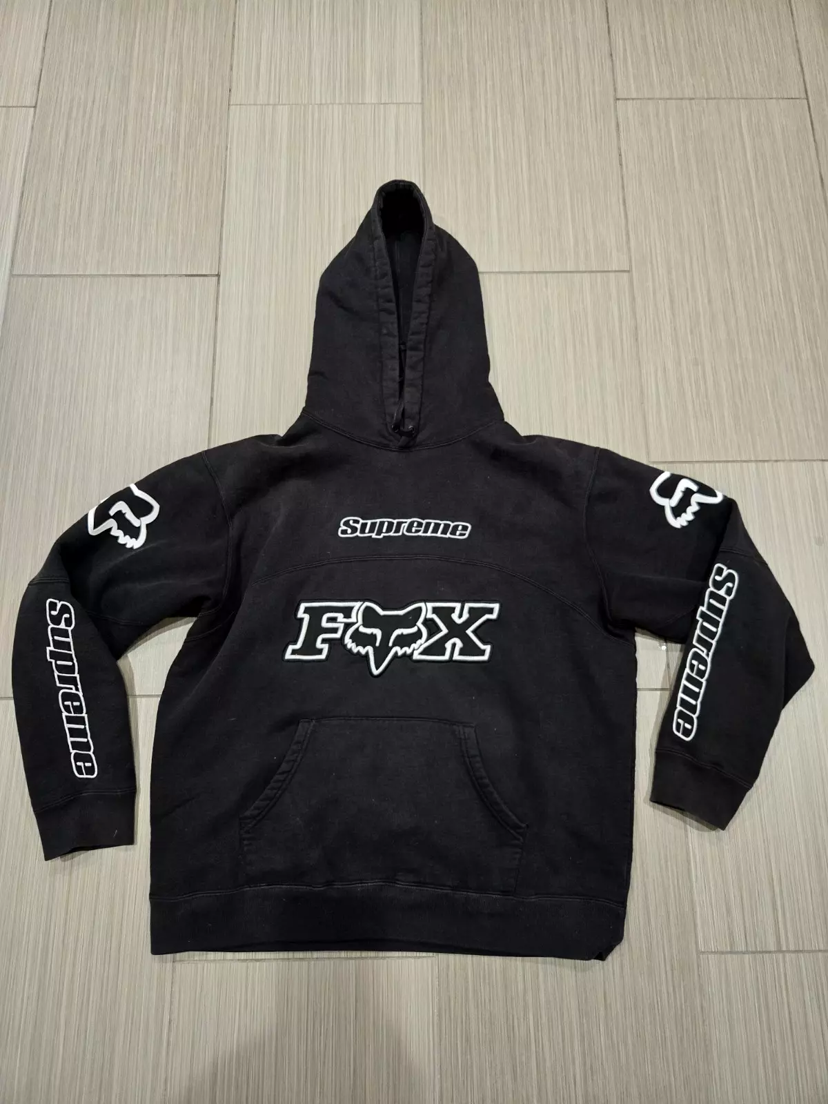 Sweat à capuche homme Supreme X Fox Racing taille M noir