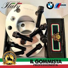 2 DISTANZIALI da 20 MM 5/120/72,6 + 10BULLONI NERI x BMW SERIE 3 E46 E90 F30 F80