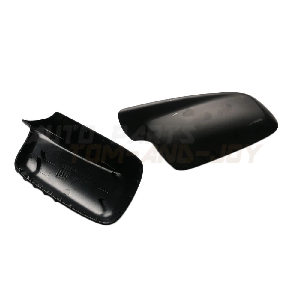 Door Mirror Pair Cover Trim Unpainted For BMW E46 323Ci 325Ci 328Ci E65 E66 Foto 3 de 4