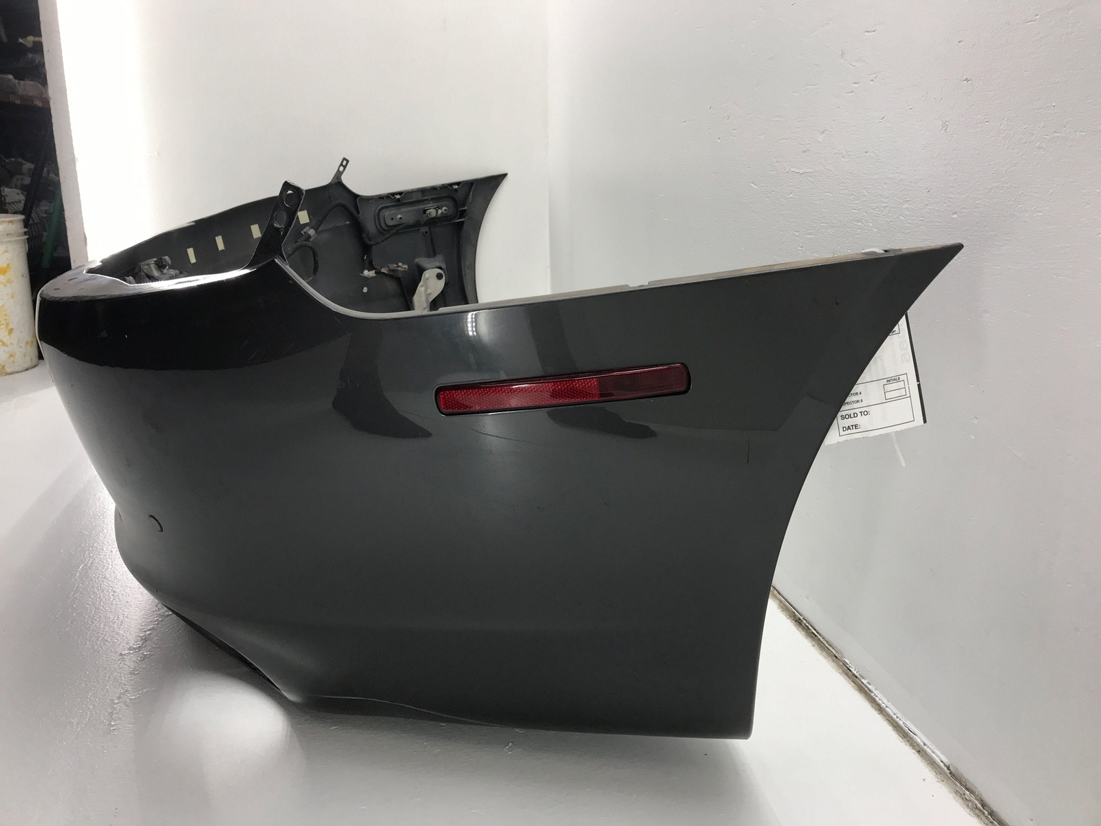 2011 ASTON MARTIN RAPIDE REAR BUMPER COVER W/ PARK ASSIST GRAY OEM