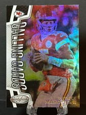 2023 Patrick Mahomes Panini Certified Calling Cards Insert Chiefs