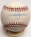 Autographed HANK BAUER Official Major League Baseball w/COA