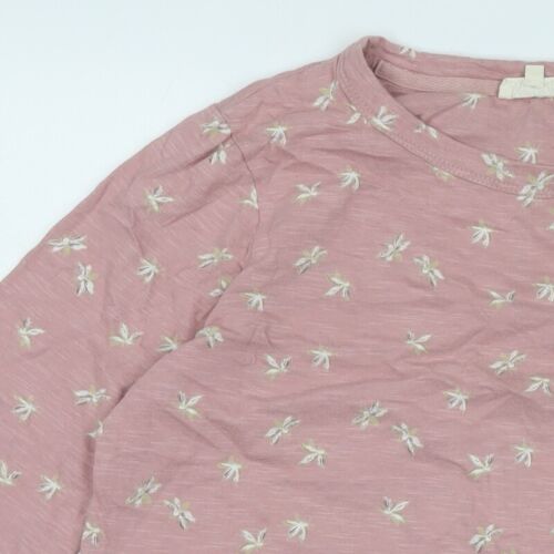 Fat Face Women Pink 3/4 Sleeve Basic Cotton T-Shirt - Picture 10 of 12