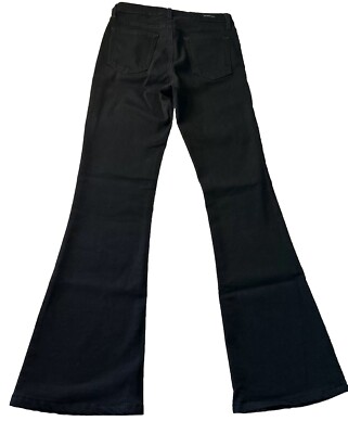 JBD Just Black Denim Women’s Black Wash Flare Bottom Jeans USA Size 28 