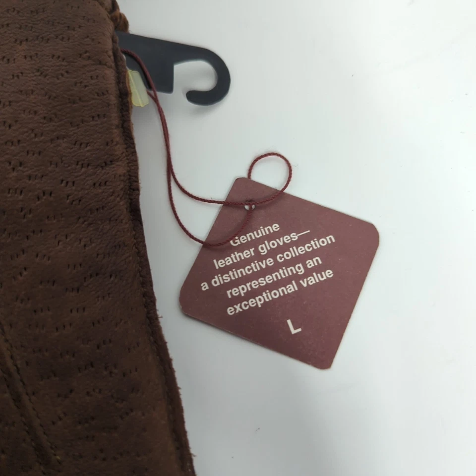 VTG Gates Deer Skin Leather Driving / Dress Gloves Mens Size L Lined Brown Rare  - Image 3 of 4