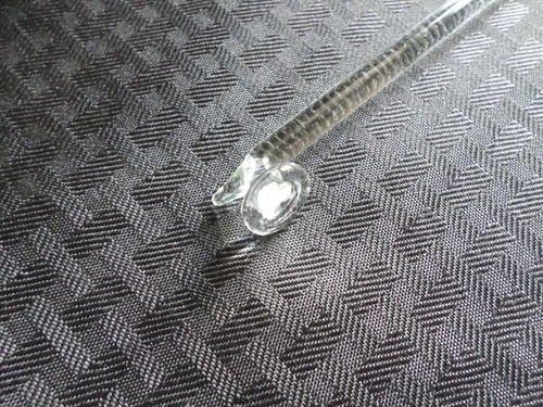 Button Type 18" Polished Glass Stirring Shaft Bar, 457mm x 8mm - Afbeelding 3 van 5