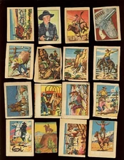 1951 Post Cereal F278-121 Hopalong Cassidy Wild West Complete Card Set of 36