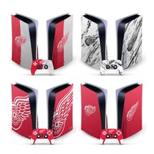 OFFICIAL NHL DETROIT RED WINGS VINYL SKIN DECAL FOR SONY PS5 DISC EDITION BUNDLE