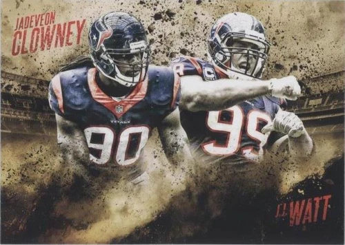 2014 Topps Fire J.J. Watt Jadeveon Clowney #CF-CW