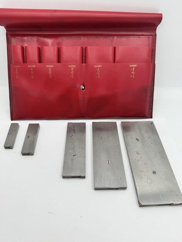 Lufkin Rule Adjustable Parallel Machinist Tool Set of 6 No 915-L MISSING No.915C