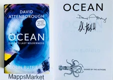 SIGNED Ocean: Earth's Last Wilderness by David Attenborough UK 1/1 (2025, HC)