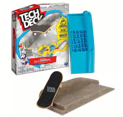 Tech Deck D.i.y Concrete Reusable Modeling Playset & exclusive Enjoi Fingerboard