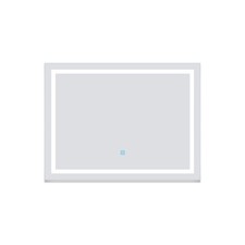 LED Illuminated Bathroom Mirror With Demister Touch Control Switch Light Up Wall