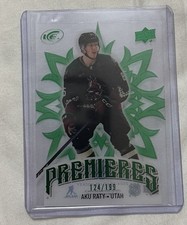 2024-25 Upper Deck Ice Ice Premieres Emerald Green /199 Aku Raty #180 Mammoth
