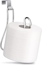 Chrome, Metal Toilet Paper Holder, Over the Tank Toilet Paper Holder