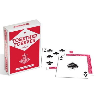 Copag 310 Together Forever Poker Playing Cards Deck Paper Standard Index Red
