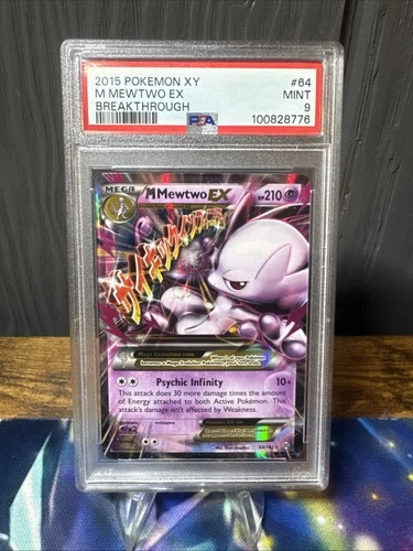 Pokemon M Mewtwo EX #64/162 PSA 9 Breakthrough