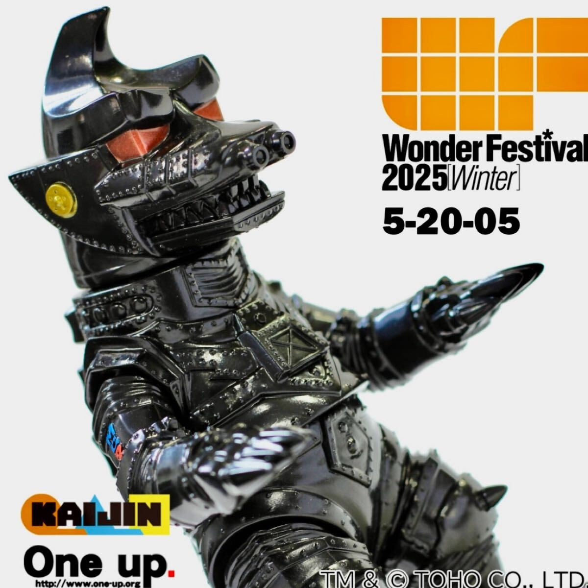 KAIJIN X One up. メカゴジラ MK-2 黒 BLACK ワンフェス 2025 WF KAIJIN X One up. メカゴジラ MK-2 黒 BLACK ワンフェス 2025 WF