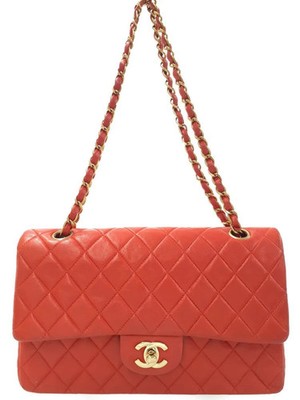 小物 1988 CHANEL MATELASSE GLOVE Chanel New Red Quilted Fingerless Gloves - Vintage Lux