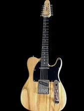 EXCELLENT PLAYING NEW 12 STRING NATURAL FINISH SOLID TELE STYLE ELECTRIC GUITAR