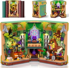 Magic Potion Book Nook Building Set with Light, DIY Booknook Building Block Kit 