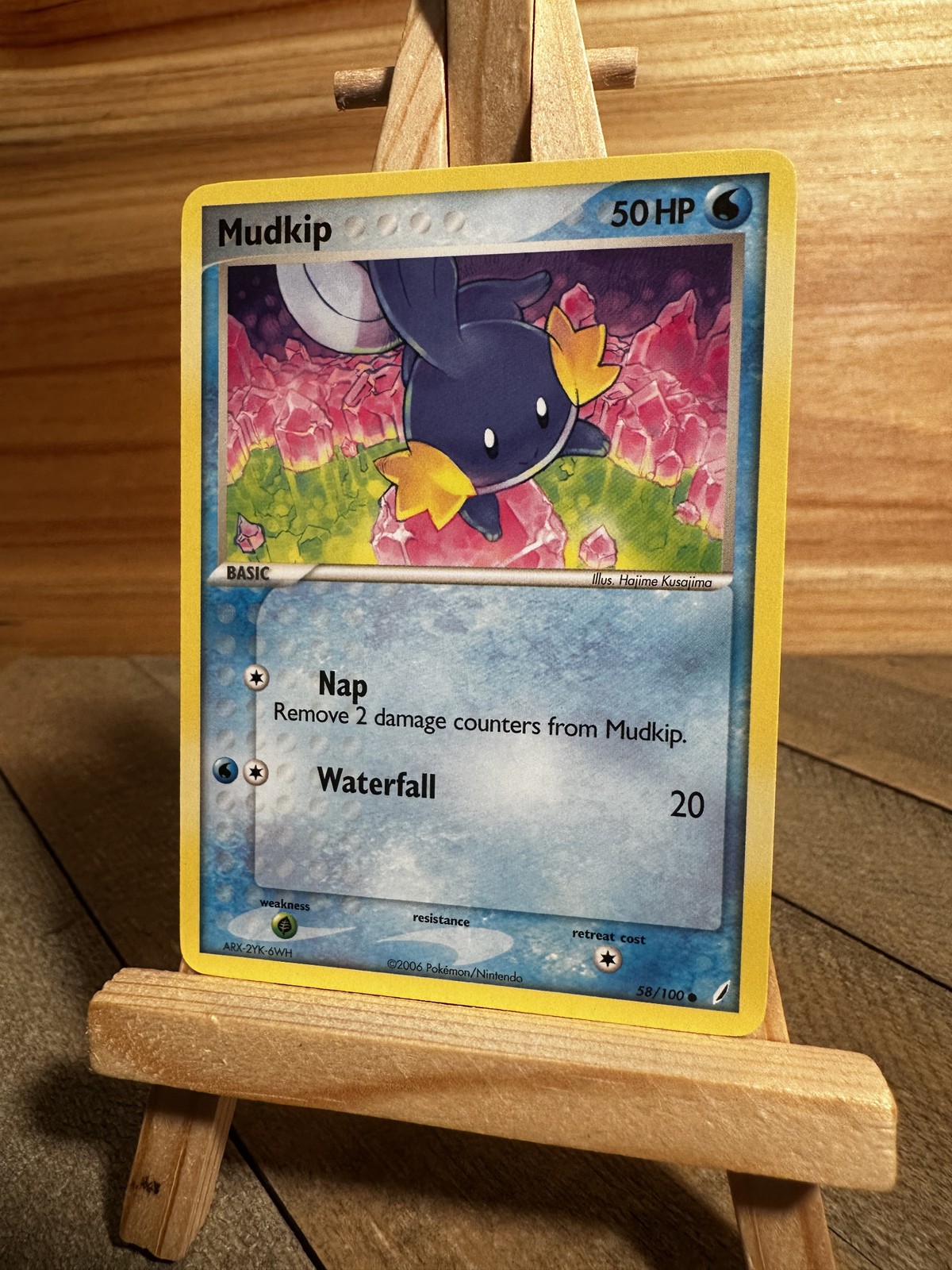 Pokemon Crystal Guardians Common Mudkip #58/100 Near Mint or Better