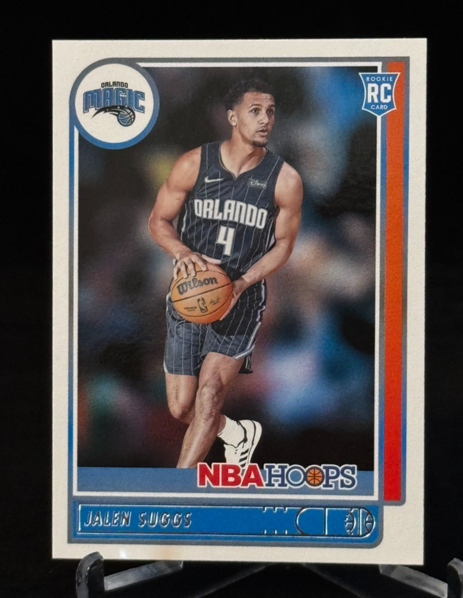 2021-22 Panini NBA Hoops Rookie Card #210 Jalen Suggs Orlando Magic