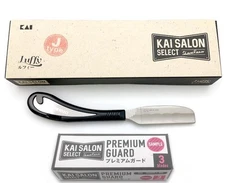 KAI Salon Select Luffy Holder J Type Razor Handle Japanese Barber Tool KSS-LFSJ