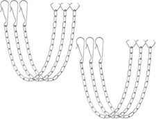 Universal Toilet Flapper Chain Replacement Kit 6-Pack - Stainless Steel Lift C