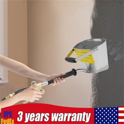 Cement Mortar Concrete Air Stucco Sprayer Hopper 4 Jet Paint Wall Plastering Gun