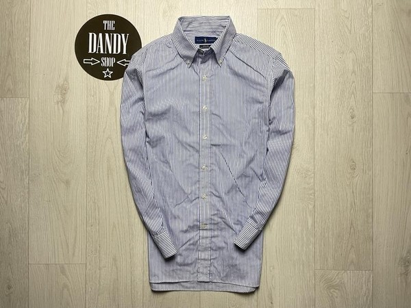 Men Polo Ralph Lauren Shirt Navy Cotton 38 / M / #CM0Q