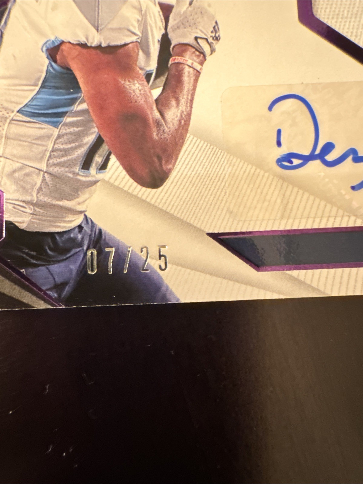 Panini 2021 Limited Dez Fitzpatrick Rookie Auto Patch Titans # /75 view 3