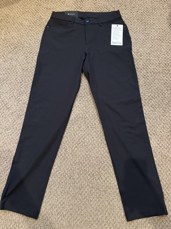 Lululemon ABC Classic Fit Pant Warpstreme 30x32 Black Mens BNWT