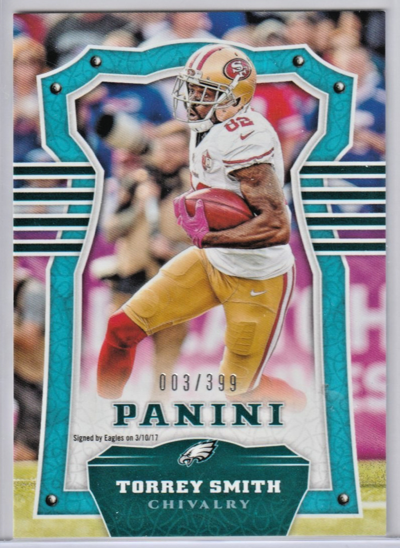 2017 Panini Philadelphia Eagles Torrey Smith #2 -Chivalry parallel 003/399