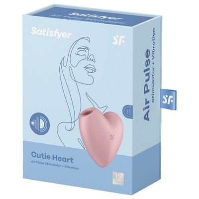 Satisfyer Cutie Heart Clitoral Sucker Light Red   Premium Clitoral Stimulator