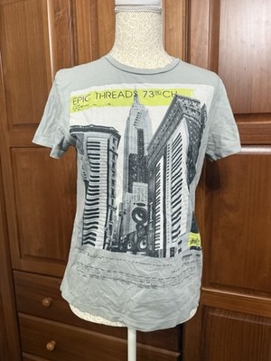 Epic Threads Women s Grey Music Art T Shirt Size M Medium