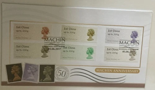 MACHIN GB 2017 Buckingham Series 5 Cover No. 59 - Machin Post & Go FDC