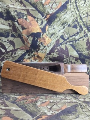 Custom Made Turkey Box Call Made From Walnut With Caribbean Walnut Paddle