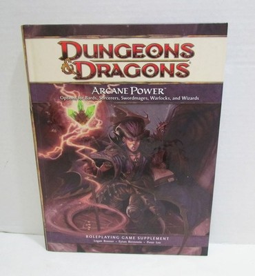 DUNGEONS & DRAGONS ARCANE POWER ROLE PLAYING GAME SUPPLEMENT 2009 D&D OPTIONS